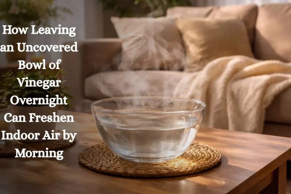 How Leaving an Uncovered Bowl of Vinegar Overnight Can Freshen Indoor Air by Morning