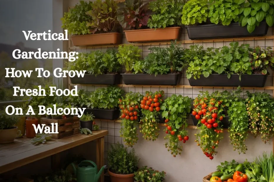 Vertical Gardening: How To Grow Fresh Food On A Balcony Wall
